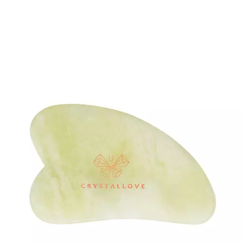Crystallove - Камінь для масажу обличчя Gua Sha з жадеїту