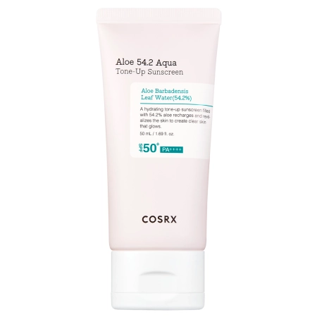 Cosrx - Зволожувальний сонцезахисний крем - Aloe 54.2 Aqua Tone-Up Sunscreen SPF50+/PA++++