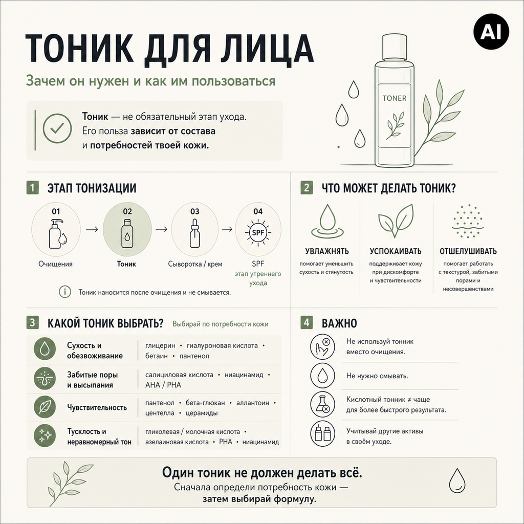 Тоник для лица как использовать?