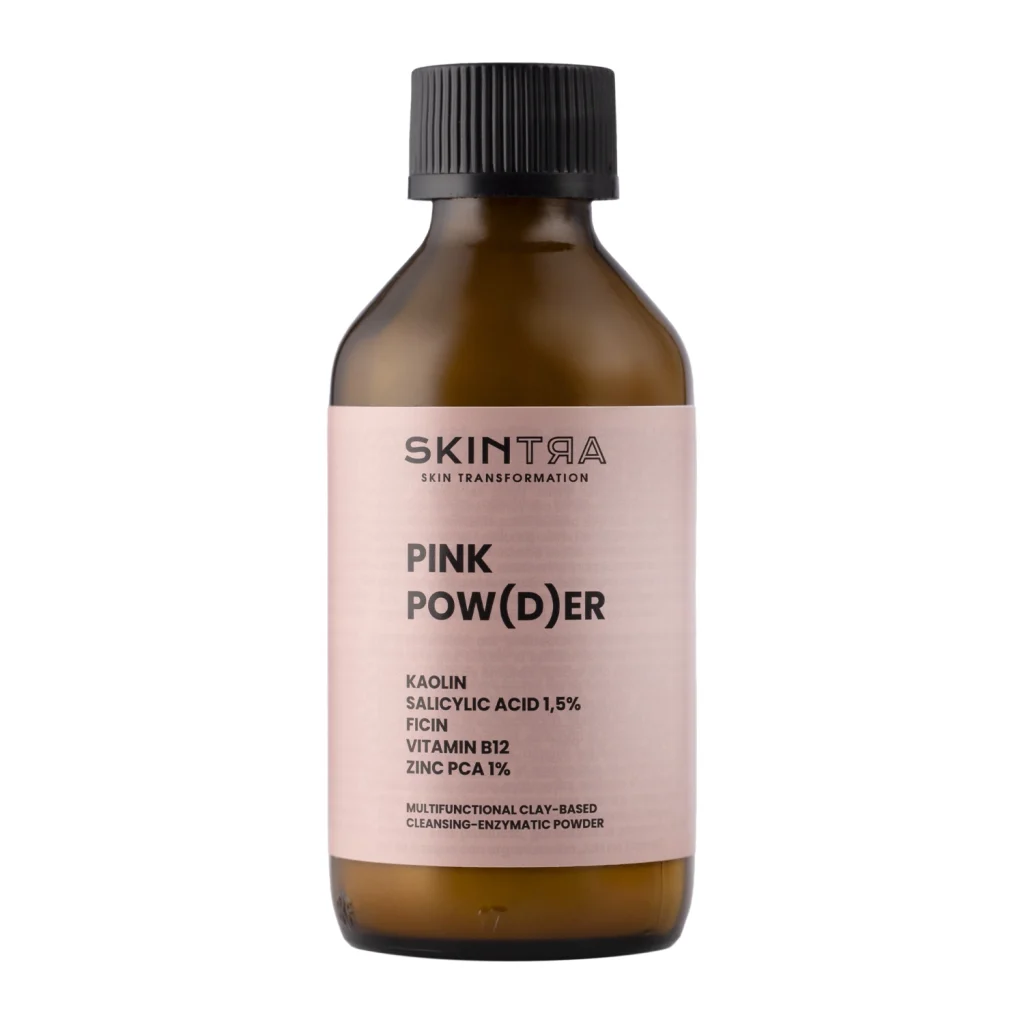 SkinTra - Pink Pow(d)er - Багатофункціональна очищувально-ензимна пудра на основі глини