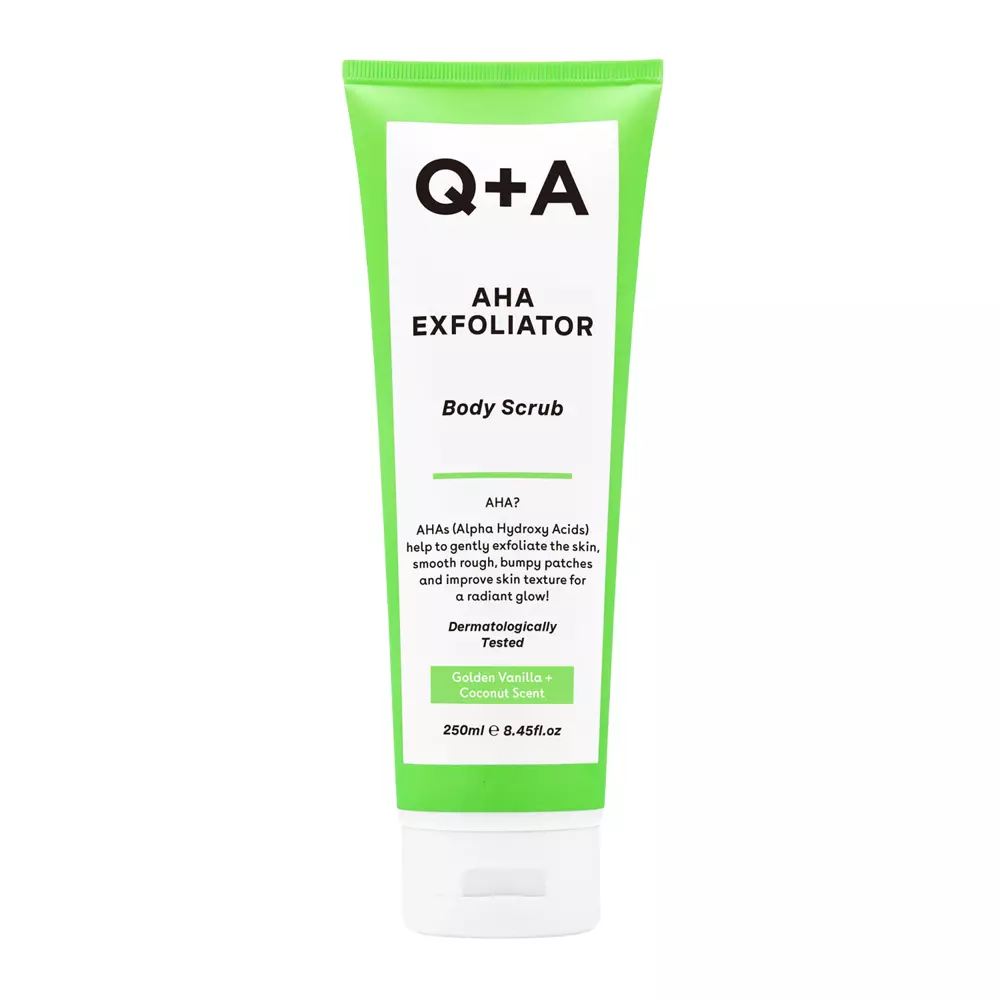 Q+A - AHA Exfoliator Body Scrub - Скраб для тіла з АНА-кислотами