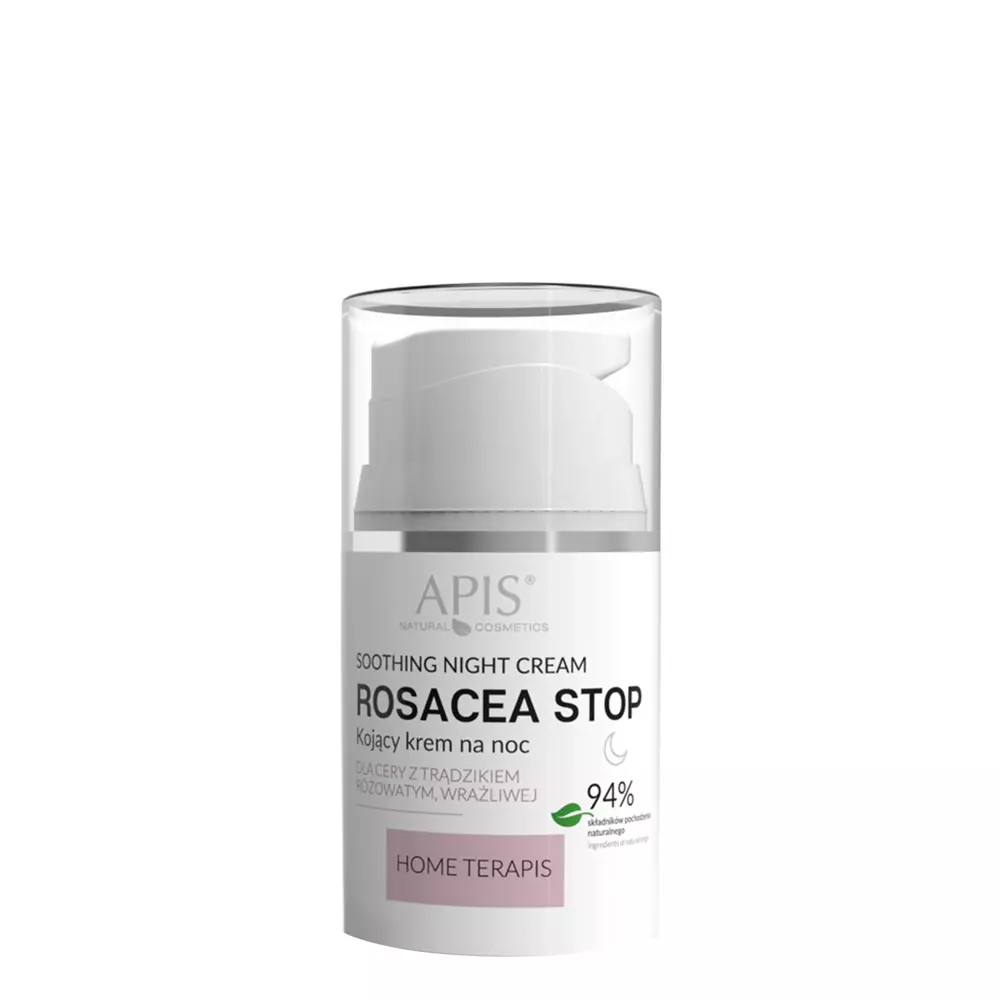 Apis - Успокаивающий ночной крем против покраснения кожи - Rosacea Stop - Soothing Night Cream