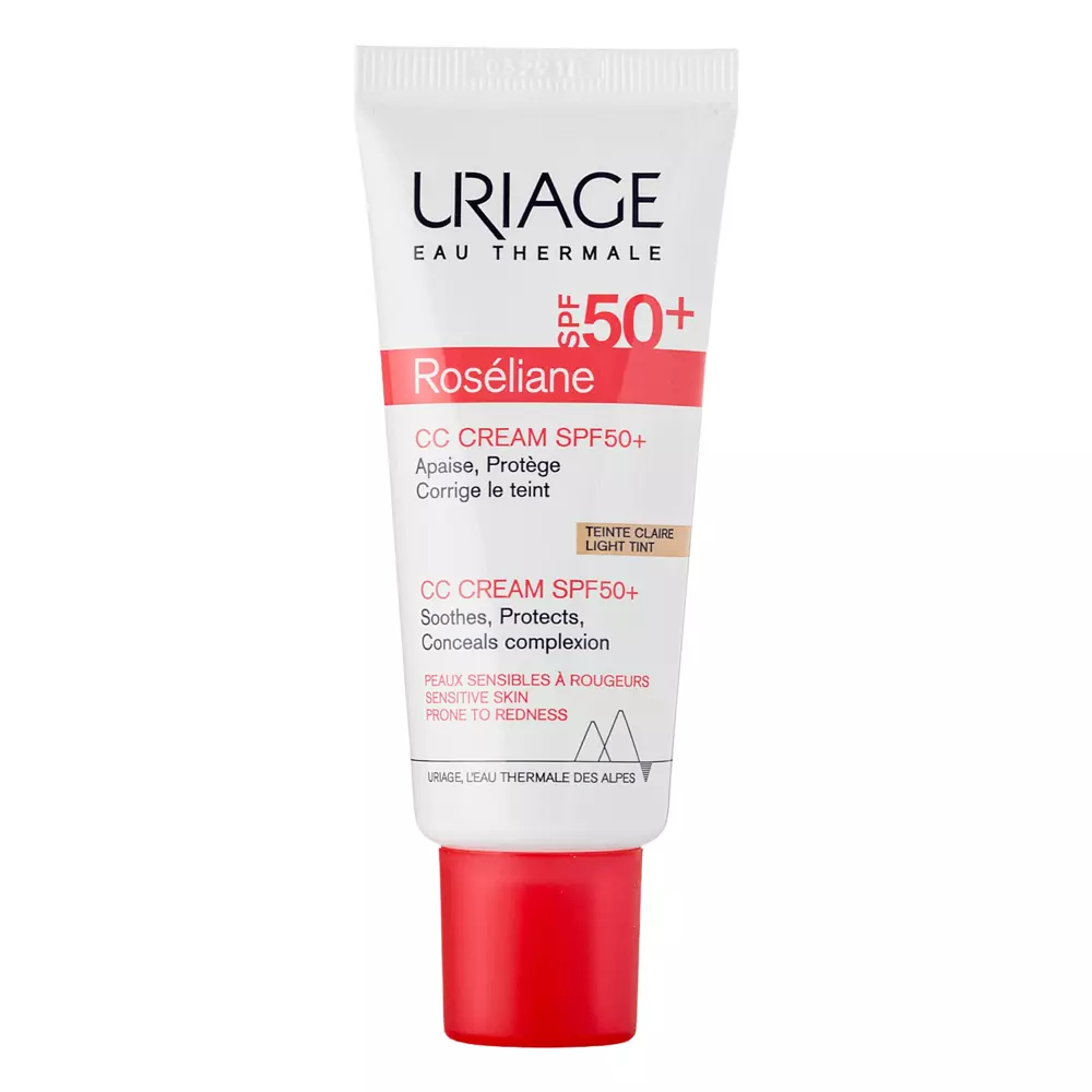 Uriage - Roseliane CC Crème SPF50+ - Сонцезахисний CC-крем для обличчя - Teinte Light