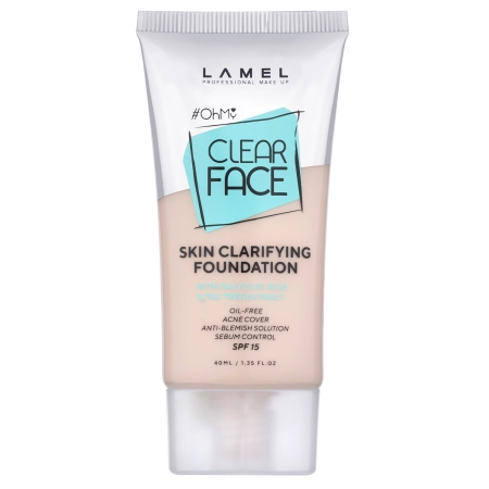 LAMEL - Тональний крем для обличчя - OhMy Clear Face Foundation SPF15