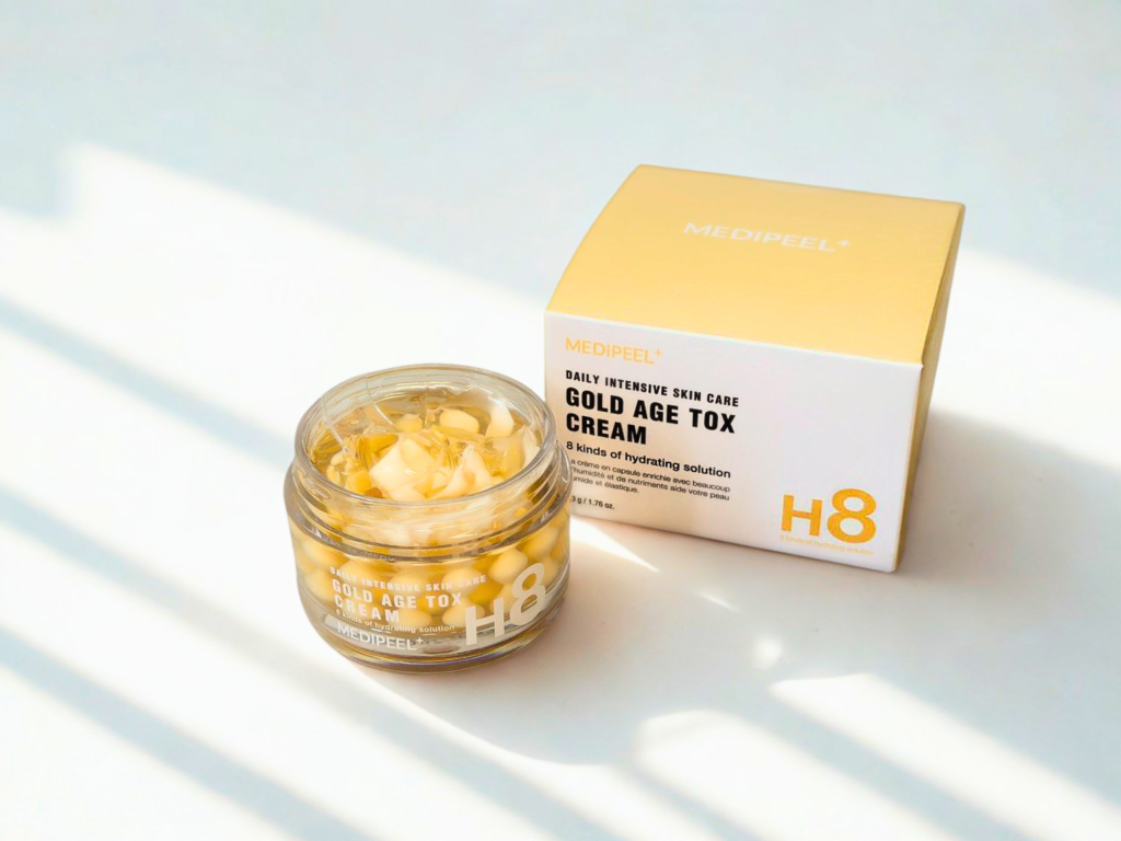 Medi-Peel - Gold Age Tox Cream - Капсульний крем проти зморшок - текстура