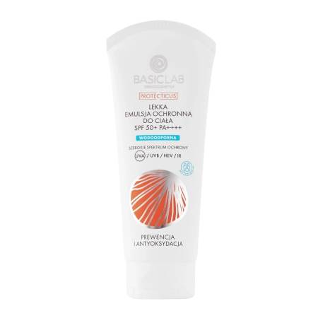 BasicLab - Protecticus - Легкая солнцезащитная эмульсия для тела SPF 50+ PA++++