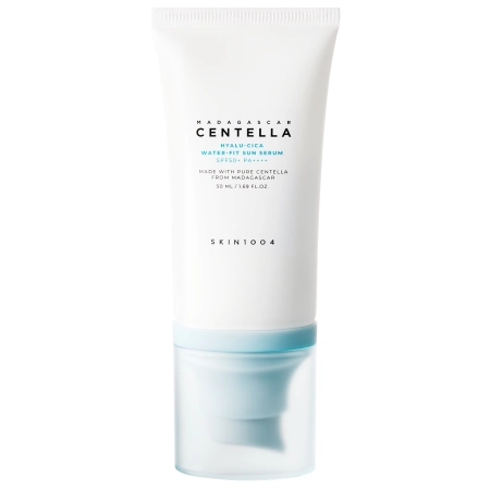 SKIN1004 - Madagascar Centella Hyalu-Cica Water-Fit Sun Serum SPF50+ PA++++ — Увлажняющий солнцезащитный крем