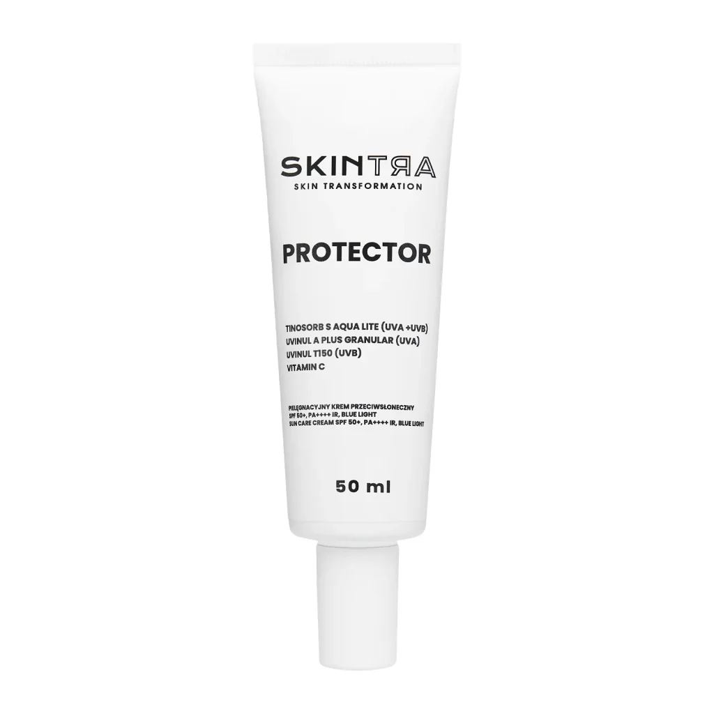 SkinTra - Protector — Солнцезащитный уходовый крем SPF 50+/PA++++, IR, BLUE LIGHT