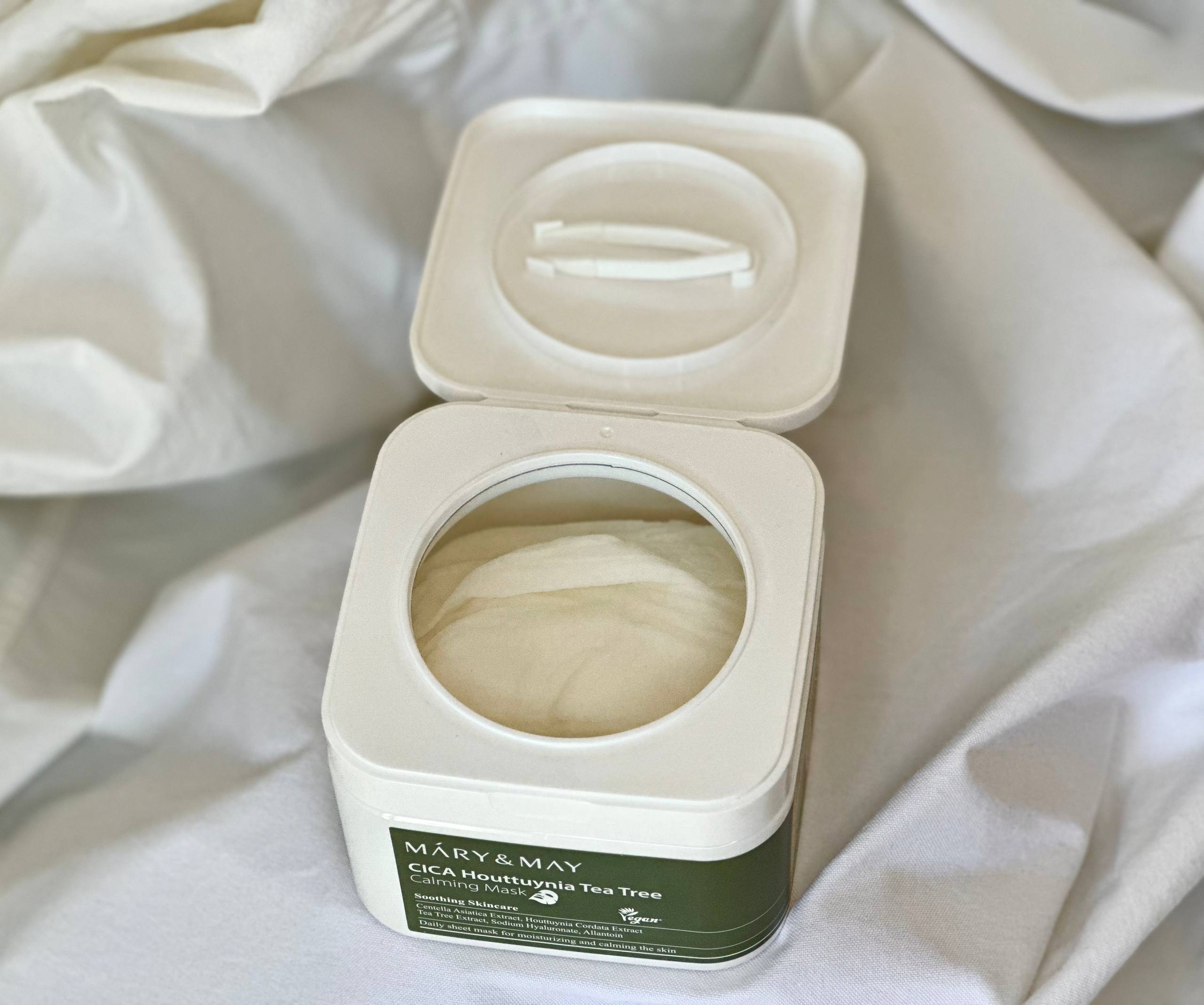 Mary&May - Cica Houttuynia Tea Tree Calming Mask - Набір заспокійливих тканинних масок для обличчя