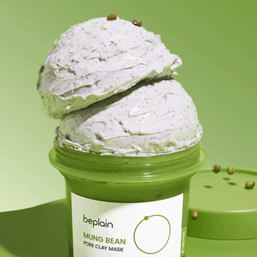 beplain - Mung Bean Pore Clay Mask - Очищувальна глиняна маска для обличчя