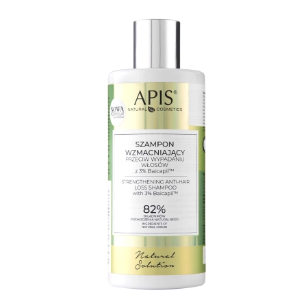 Apis - Natural Solution - Зміцнювальний шампунь проти випадіння волосся з комплексом Baicapil™ 3%