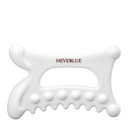 HEVEBLUE - Natural White Clay Relaxing Homecare Gua Sha - Масажний камінь