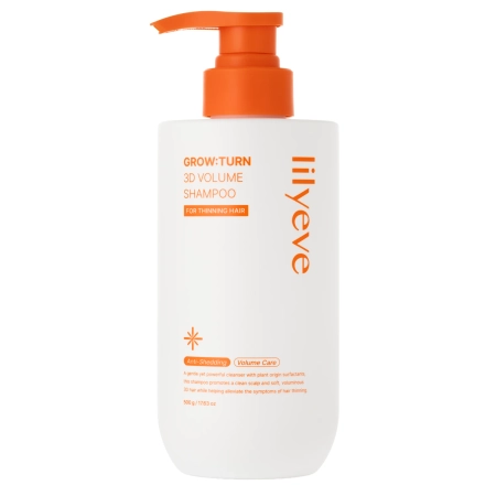 Lilyeve - Grow Turn 3D Volume Shampoo — укрепляющий шампунь для волос и кожи головы