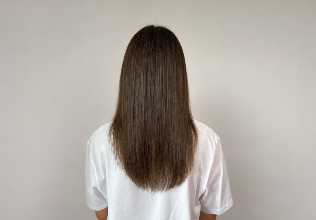 Результат после одного применения новой линейки HairTry — Molecular Bond Repair 