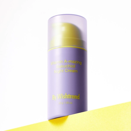 By Wishtrend - Vitamin A-mazing Bakuchiol Night Cream - Ночной крем для лица с витамином А и бакучиолом - 30ml