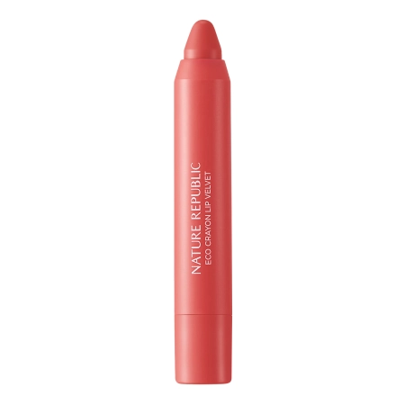 Nature Republic - By Flower Eco Crayon Lip Velvet - Помада для губ в форме карандаша - 02 Pink Breeze - 2,8g