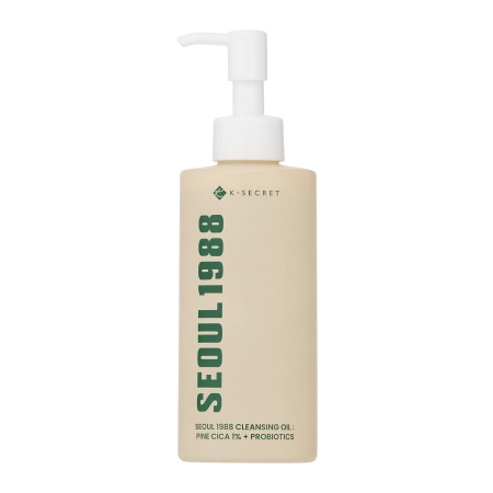 K-SECRET - SEOUL 1988 Cleansing Oil : Pine Cica 1% + Probiotics - Гідрофільна олія для демакіяжу - 200ml