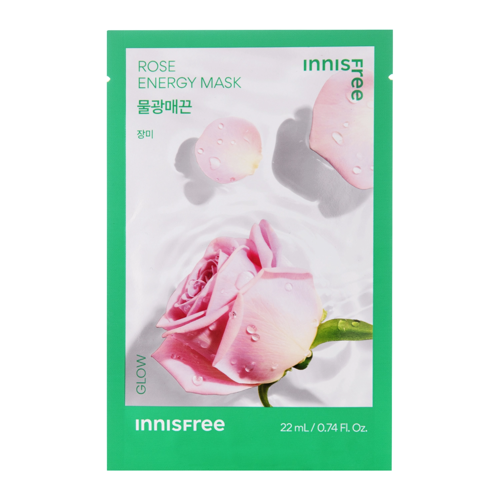 Innisfree - Squeeze Energy Mask - Rose - Glow - Тканевая маска с экстрактом розы для сияния кожи лица - 22ml