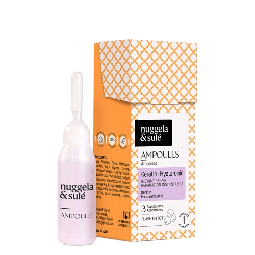 Nuggela & Sule - Keratin Hyaluronic Ampoule - Увлажняющая ампула для волос с кератином - 10ml