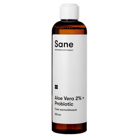 Sane - Aloe Vera 2% + Probiotic Calming Face Toner - Успокаивающий тоник для лица с алоэ - 250ml