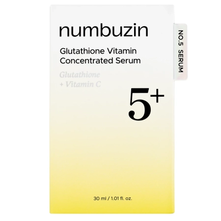 Numbuzin - No.5 Vitamin Concentrated Serum - Осветляющая витаминная сыворотка для лица - 30ml