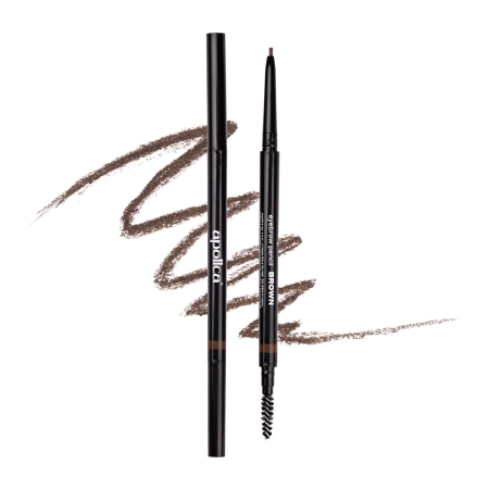 Apollca - Карандаш для бровей Powder - Brown - 1шт.