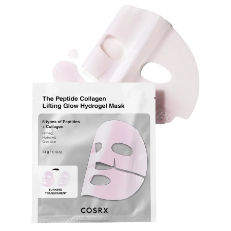 COSRX - Peptide Collagen Glow Hydrogel Mask - Гидрогелевая маска с пептидами и коллагеном - 34g