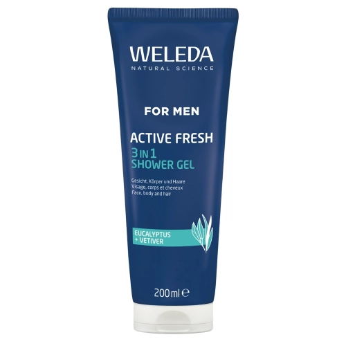 WELEDA - For Men Active Fresh 3 in 1 Shower Gel - Гель для душу для чоловіків - 200ml