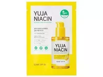 Some By Mi - Yuja Niacin Blemish Care Serum Mask - Осветляющая тканевая маска - 25g
