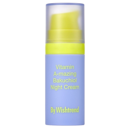 By Wishtrend - Vitamin A-mazing Bakuchiol Night Cream Mini - Нічний крем для обличчя з вітаміном А і бакучиолом - 10g
