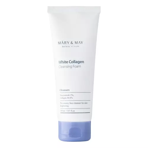 Mary&May - White Collagen Cleansing Foam - Очищающая пенка с коллагеном - 150ml