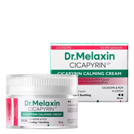 Dr.Melaxin - Cicapyrin Calming Cream - Заспокійливий крем для обличчя з охолоджувальним комплексом - 50ml