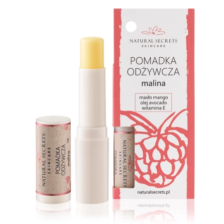 Natural Secrets - Захисна помада для губ - Малина - 3,5g