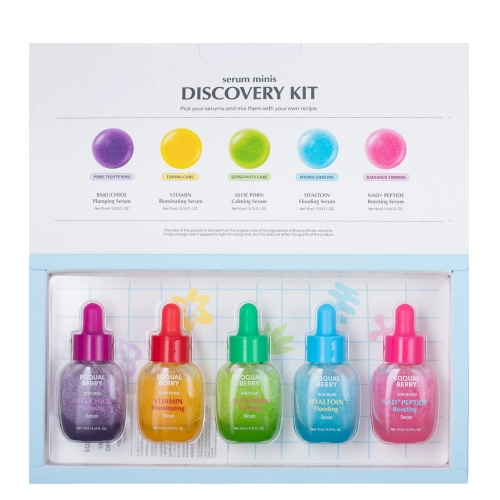 EQQUALBERRY - Serum Minis Discovery Kit - Набір з 5 сироваток у міні-версії - 5x10ml