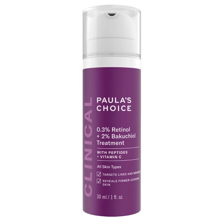 Paula's Choice - Clinical - 0.3% Retinol + 2% Bakuchiol Treatment - Сыворотка для лица с ретинолом 0.3% и бакучиолом 2% - 30ml