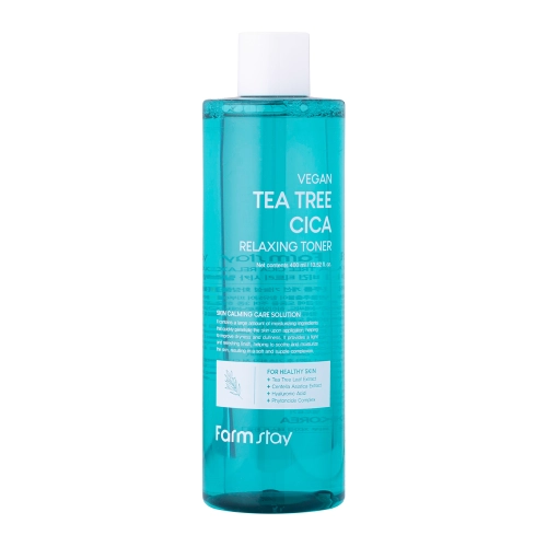 Farmstay - Vegan Tea Tree Cica Relaxing Toner - Успокаивающий тоник с экстрактом чайного дерева - 400ml