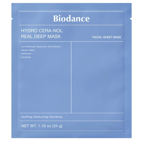 Biodance - Hydro Cera-nol Real Deep Mask - Увлажняющая коллагеновая маска для лица - 1шт//34g