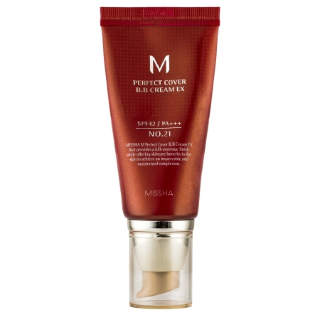 Missha - ВВ-крем для обличчя - M Perfect Cover BB Cream SPF42/PA+++ - No.21 Light Beige - 50ml
