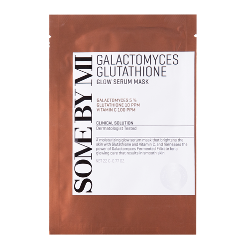 Some By Mi - Galactomyces Glutathione Glow Serum Mask - Освітлювальна тканинна маска - 22g