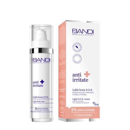 Bandi - Medical Expert - Anti Irritate - Light SOS Cream - Легкий SOS-крем для укрепления гидролипидного барьера - 50ml