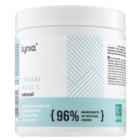Lynia - Базовий крем з вітамінами B5 та E - Cream Base C Natural - 200ml