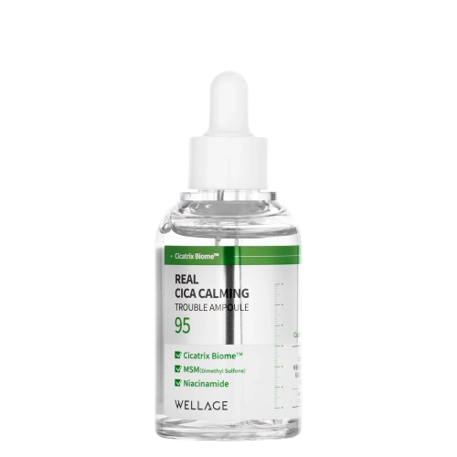 WELLAGE - Real Cica Calming 95 Trouble Ampoule - Успокаивающая ампула для лица - 50ml
