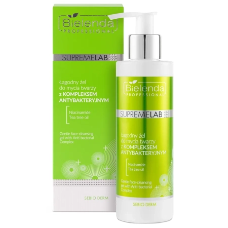 Bielenda Professional - Мягкий антибактериальный гель для умывания - Supremelab Sebio Derm - 190g