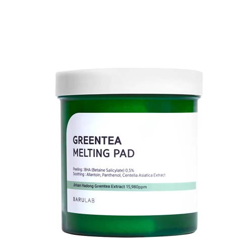 Barulab - Hadong Green Tea Sebum Melting Pad - Заспокійливі очищувальні педи - 150шт/380ml