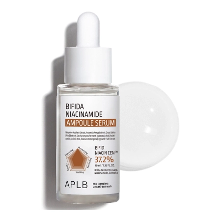 APLB - Bifida Niacinamide Ampoule Serum - Сироватка для візуального звуження пор з ніацинамідом - 40ml