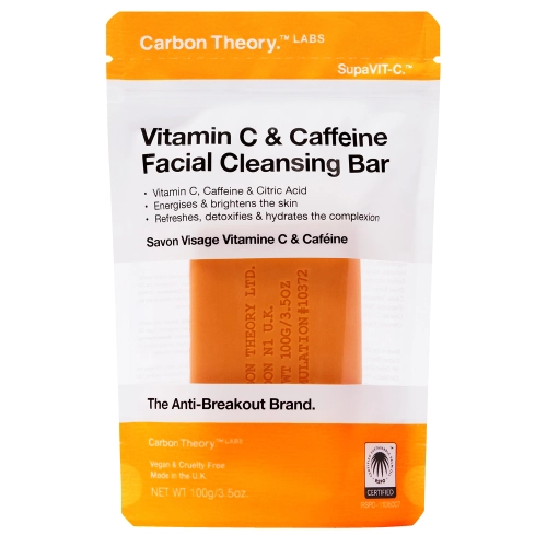 Carbon Theory - SupaVIT-C Facial Cleansing Bar Vitamin C & Caffeine - Мило з вітаміном C і кофеїном - 100g