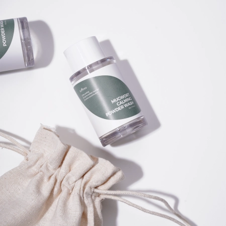 Isntree - Mugwort Calming Powder Wash - Энзимная пудра для умывания лица - 15g