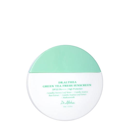 Dr. Althea - Green Tea Fresh Sunscreen SPF50+ PA++++ - Успокаивающий солнцезащитный крем - 45ml