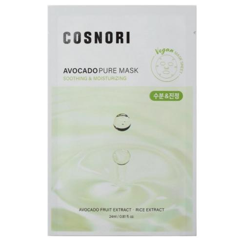 Cosnori - Avocado Pure Mask - Питательная тканевая маска - 1x24ml