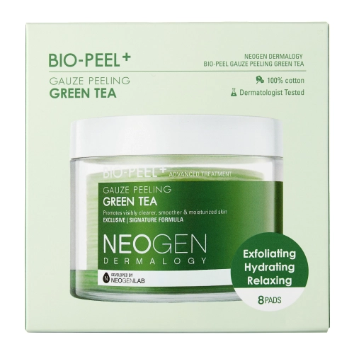 Neogen - Bio-Peel Gauze Peeling Green Tea - Пилинг-пэды с зеленым чаем - 76ml (8шт.)